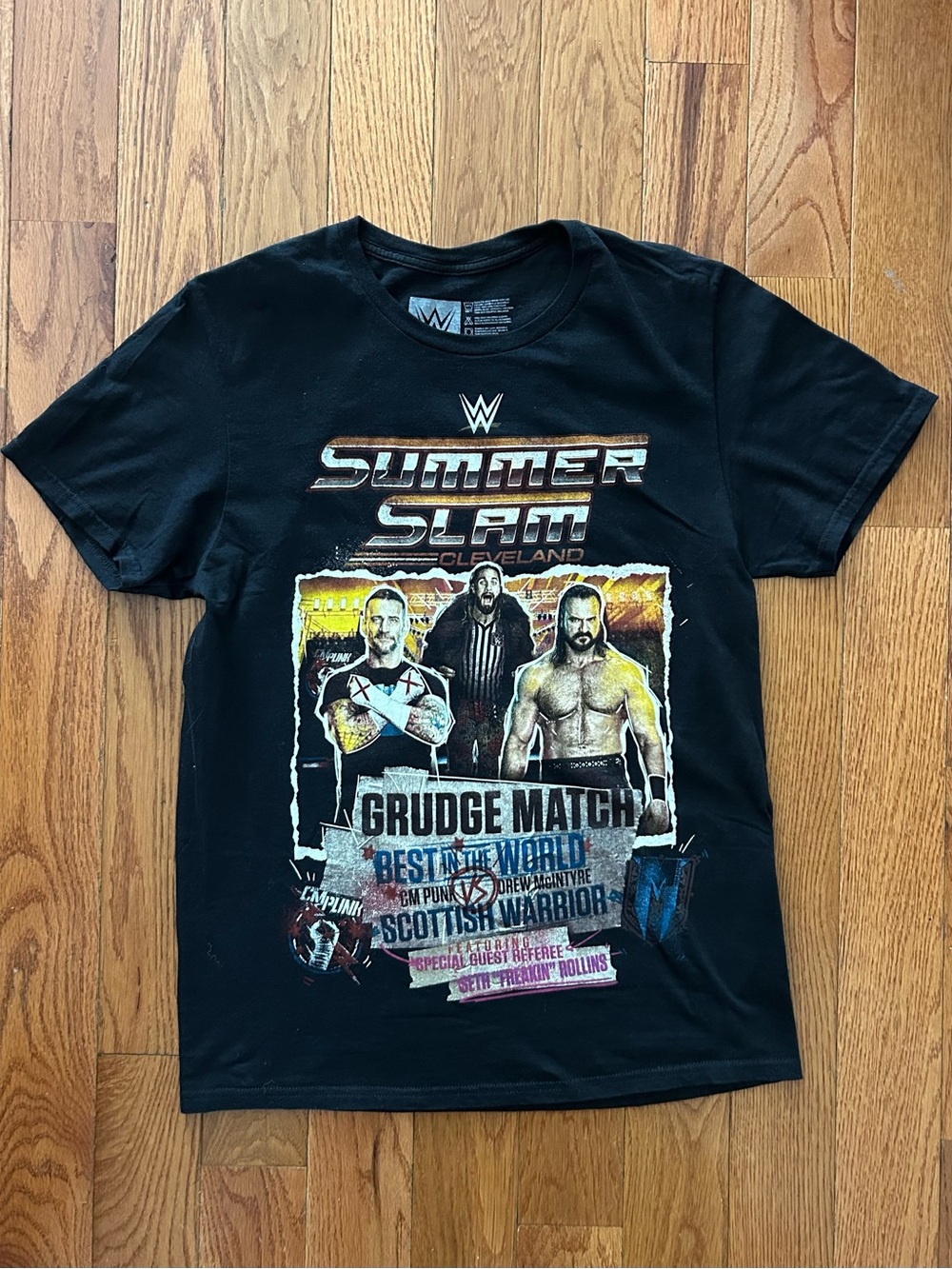 SummerSlam 2004 Grudge Match CM Vs Drew McIntyre WWE T-Shirt Size Medium